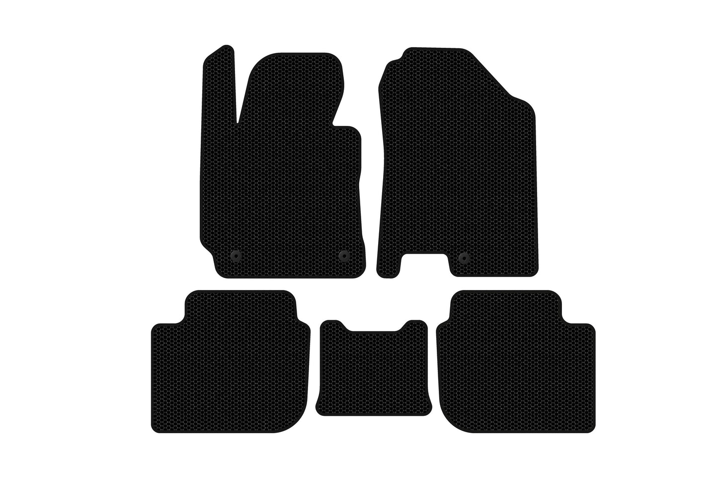 Rubber Floor Mats Carsuit (SD, Black) for Kia Cerato 3 2013-2018 - image 1