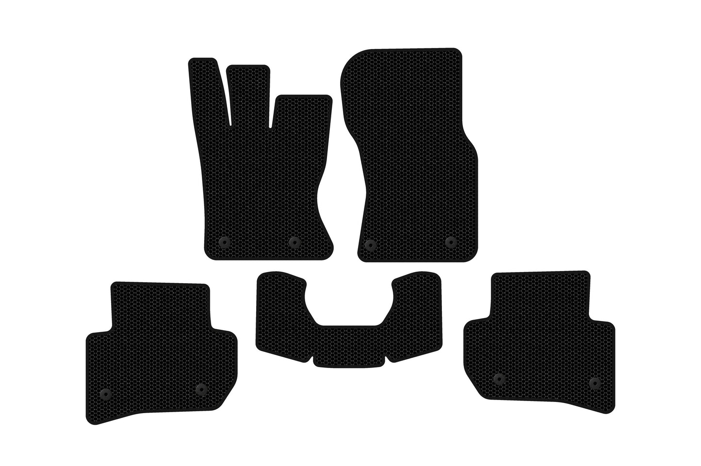 Rubber Floor Mats Carsuit (Black) for Jaguar F-PACE 2016- - image 1