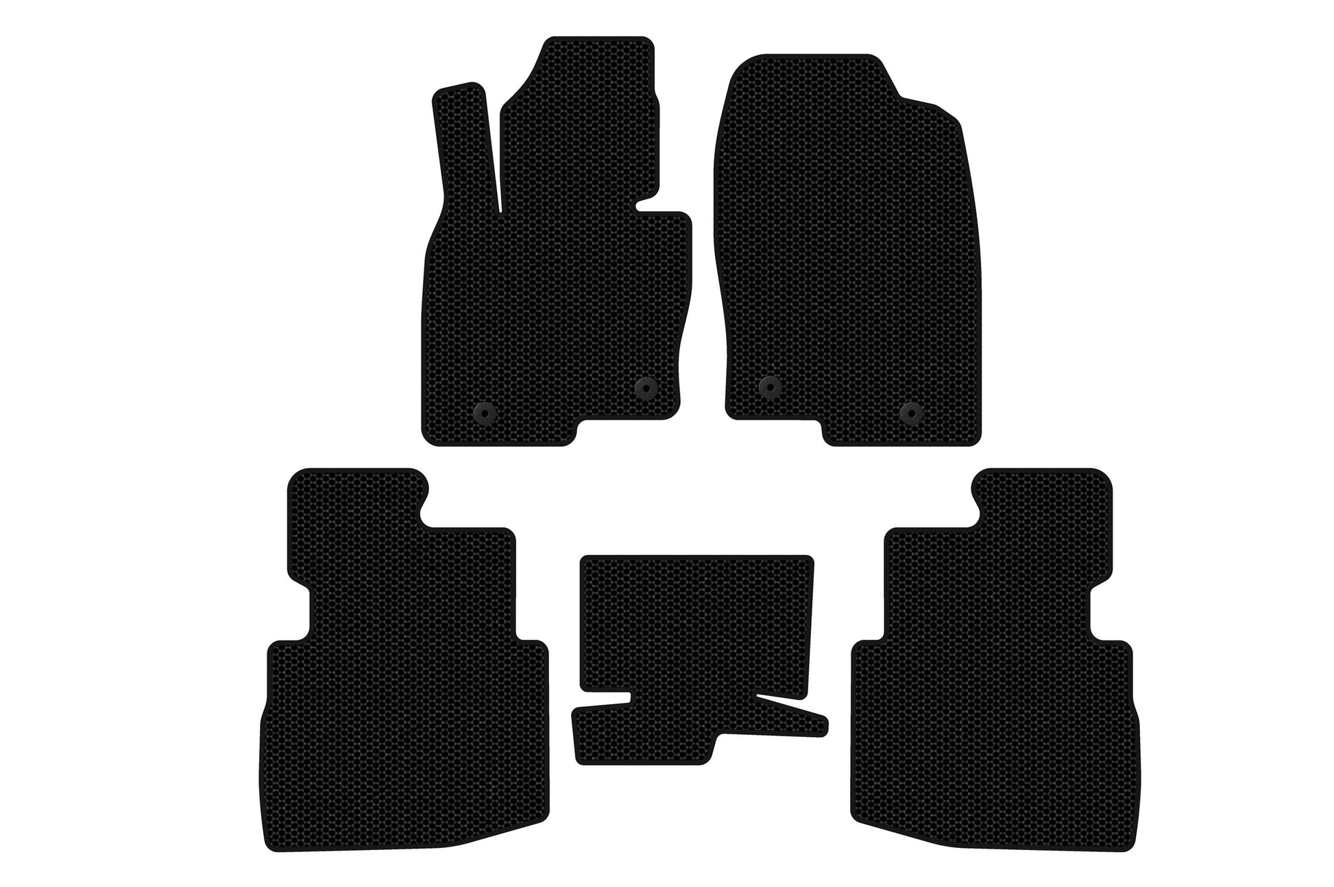 Rubber floor mats Carsuit (2 rows, 7-seater, black) for Mazda CX-9 2017- - image 1