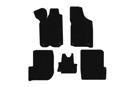 Rubber floor mats Carsuit (1982-1991, Avant, black) for Audi 100 C3 1988-1991 - image 1