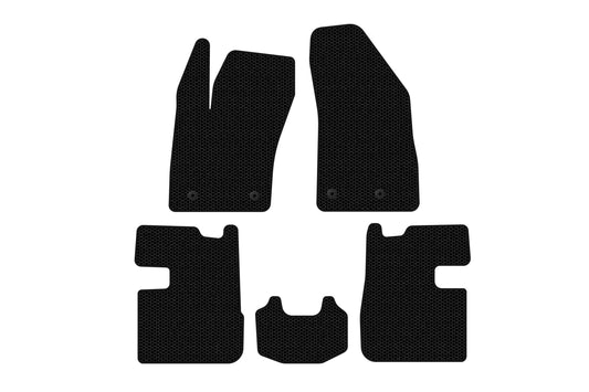 Rubber Floor Mats Carsuit (SD, Black) for Fiat Tipo 2016- - image 1