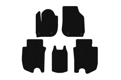 Rubber Floor Mats Carsuit (HB, Hybrid, Black) for Honda FIT/Jazz 2014- - image 1