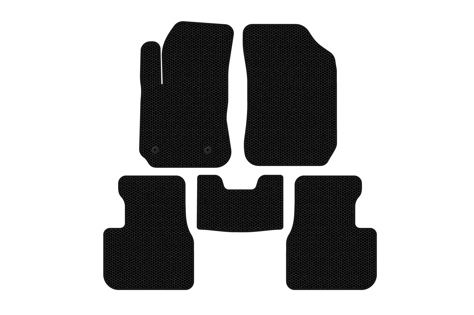 Rubber Floor Mats Carsuit (Black) for Citroen Cactus 2014-2020 - image 1