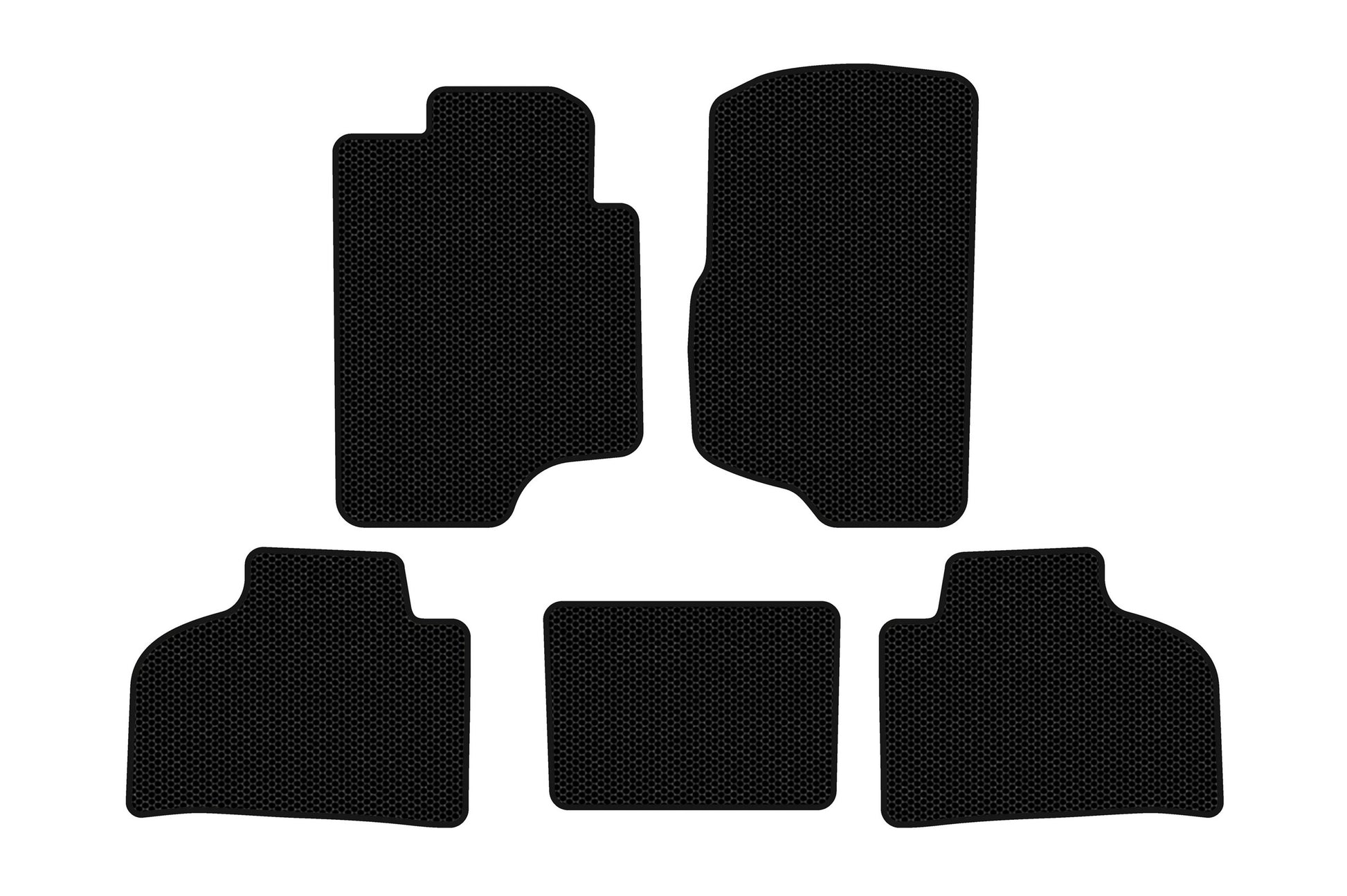Rubber Floor Mats Carsuit (Black) for Chevrolet Silverado 2007-2013 - image 1