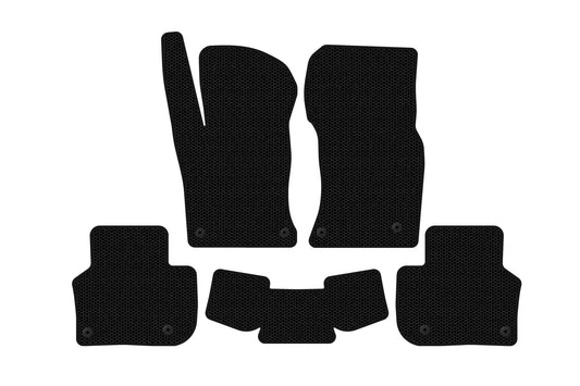 Rubber Floor Mats Carsuit (Black) for Jaguar XF 2016- - image 1