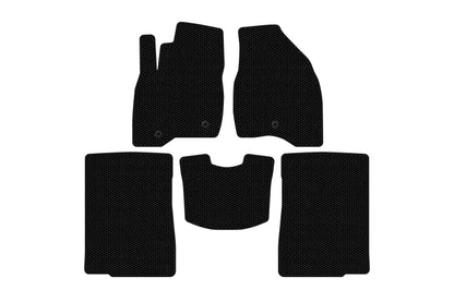 Rubber floor mats Carsuit (2015-2017, 2 rows, 7-seater, black) for Ford Explorer 2011-2019 - image 1