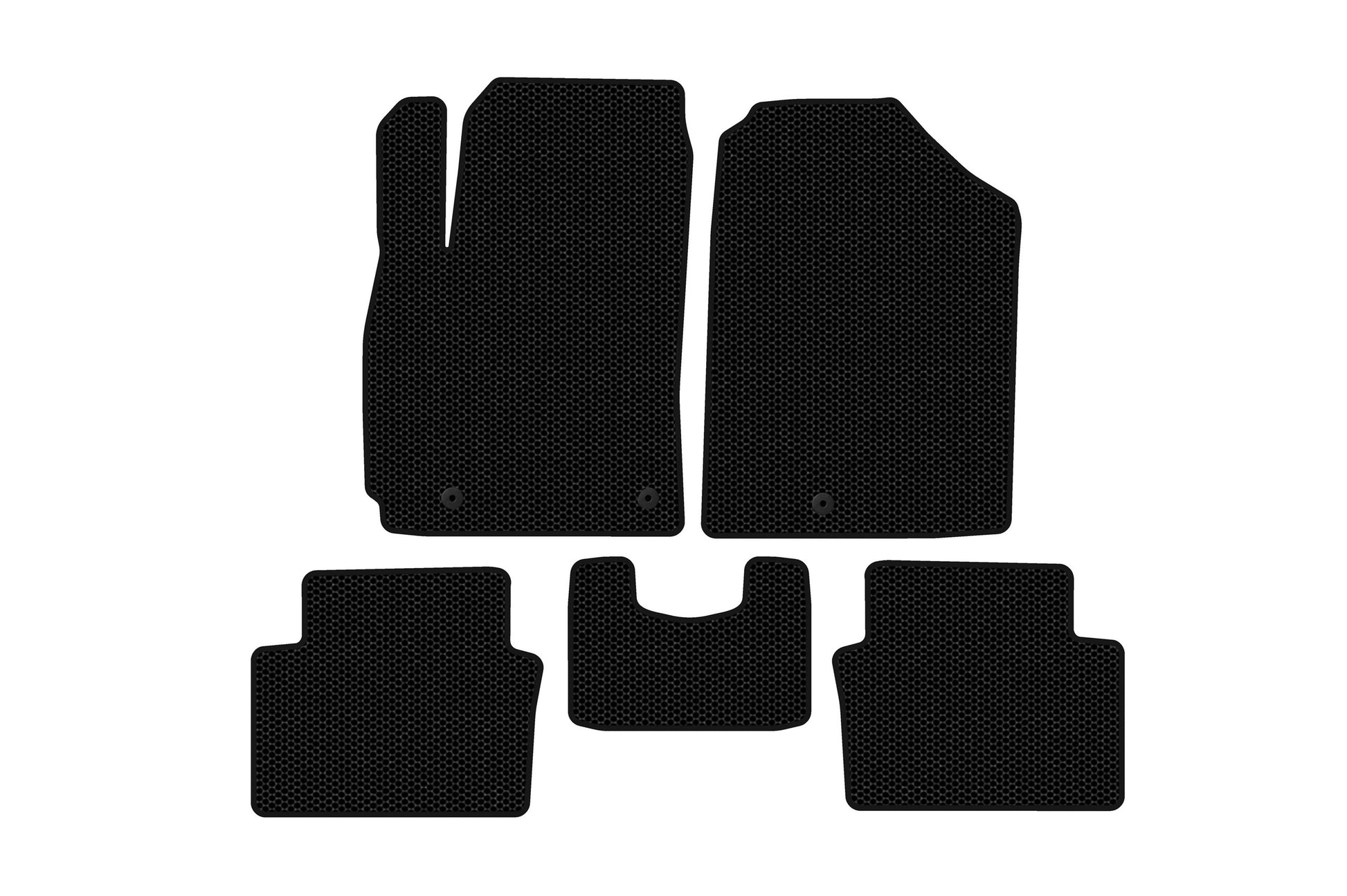 Rubber floor mats Carsuit (Coupe, black) for Hyundai Veloster 2018-2022 - image 1