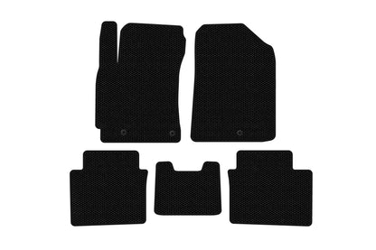 Rubber Floor Mats Carsuit (2018-2021, Black) for Kia Forte 2008–2024 - image 1