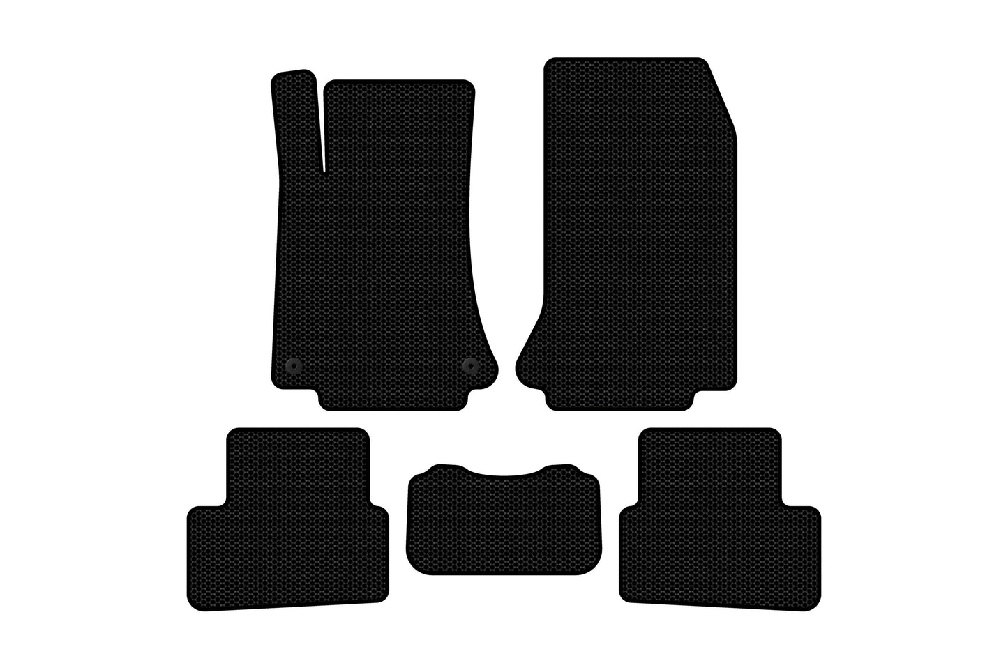 Rubber floor mats Carsuit (2003-2007, Coupe, black) for Smart 1998-2007 - image 1