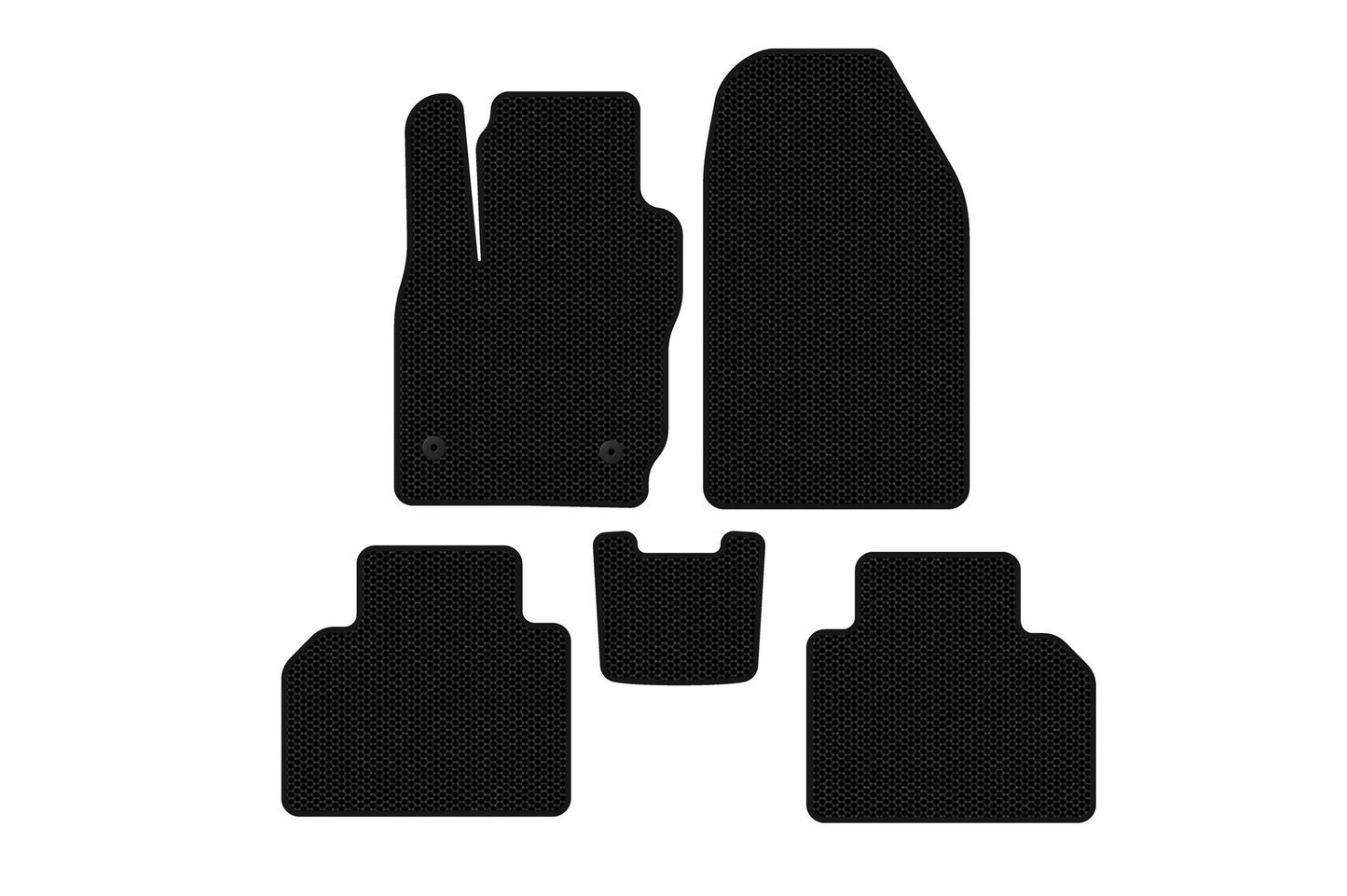 Rubber Floor Mats Carsuit (Black) for Ford Courier 2014-2023 - image 1