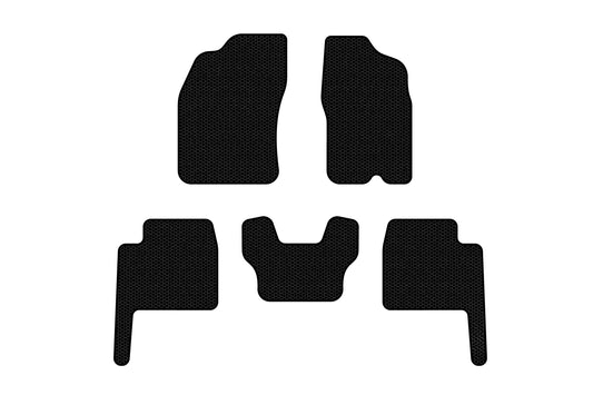 Rubber Floor Mats Carsuit (Black) for Dodge Durango 2004-2009 - image 1