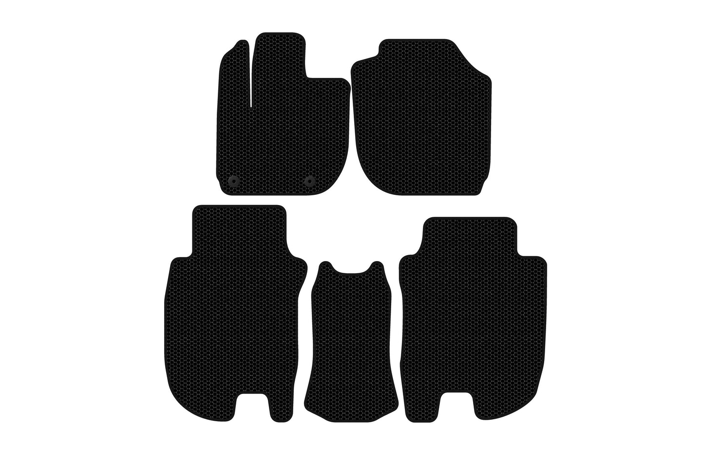 Rubber Floor Mats Carsuit (Black) for Honda HR-V 2014-2021 - image 1