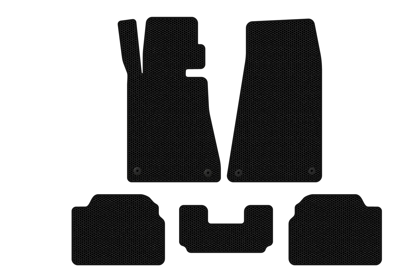 Rubber Floor Mats Carsuit (Black) for BMW 5 Series E34 1988-1995 - image 1