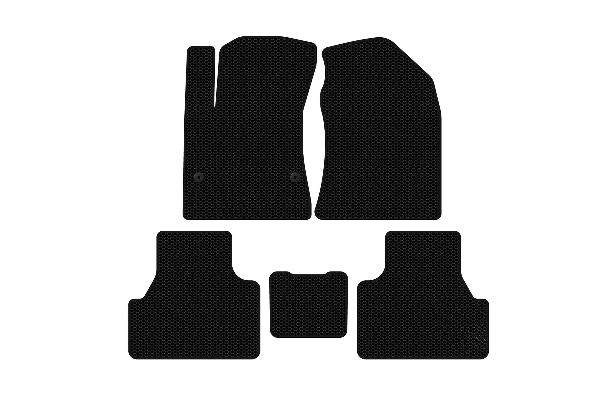 Rubber Floor Mats Carsuit (Electric, Black) for Hyundai Kona 2017-2023 - image 1