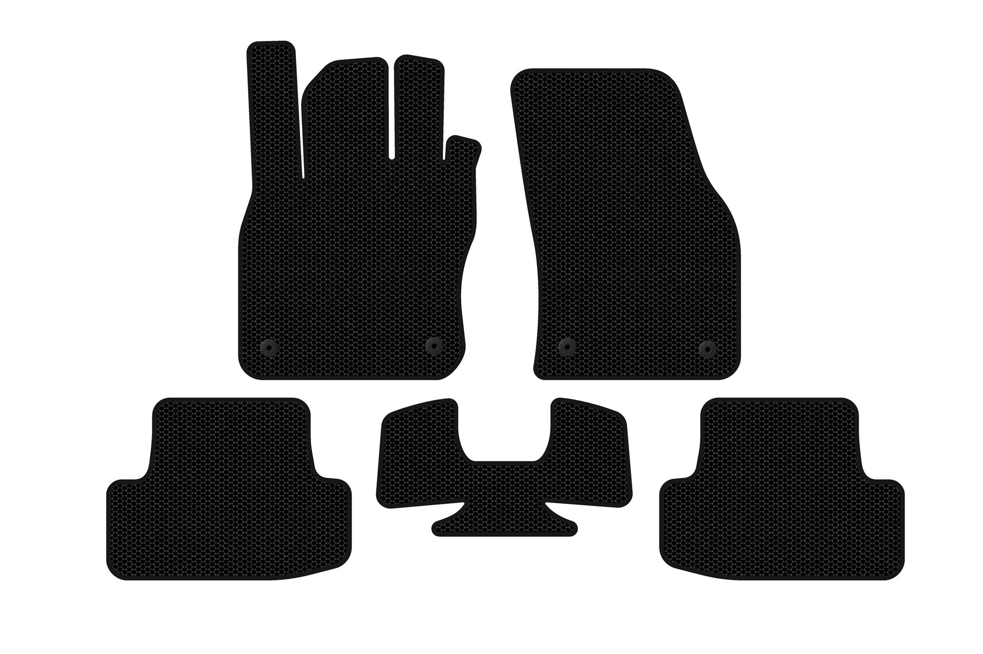 Rubber Floor Mats Carsuit (Black) for Audi Q2 2016- - image 1