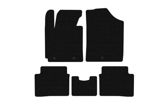 Rubber Floor Mats Carsuit (Black) for Hyundai Veloster 2011-2017 - image 1