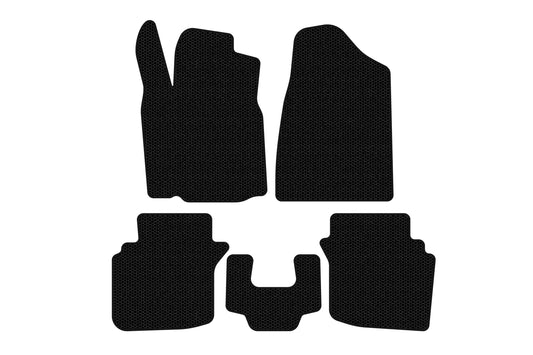 Rubber floor mats Carsuit (2004-2006, black) for Chrysler Sebring II 2001-2006 - image 1