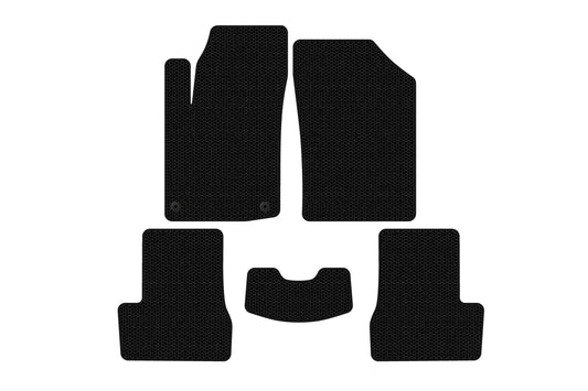 Rubber Floor Mats Carsuit (HB, Black) for Citroen C-3 2009-2016 - image 1