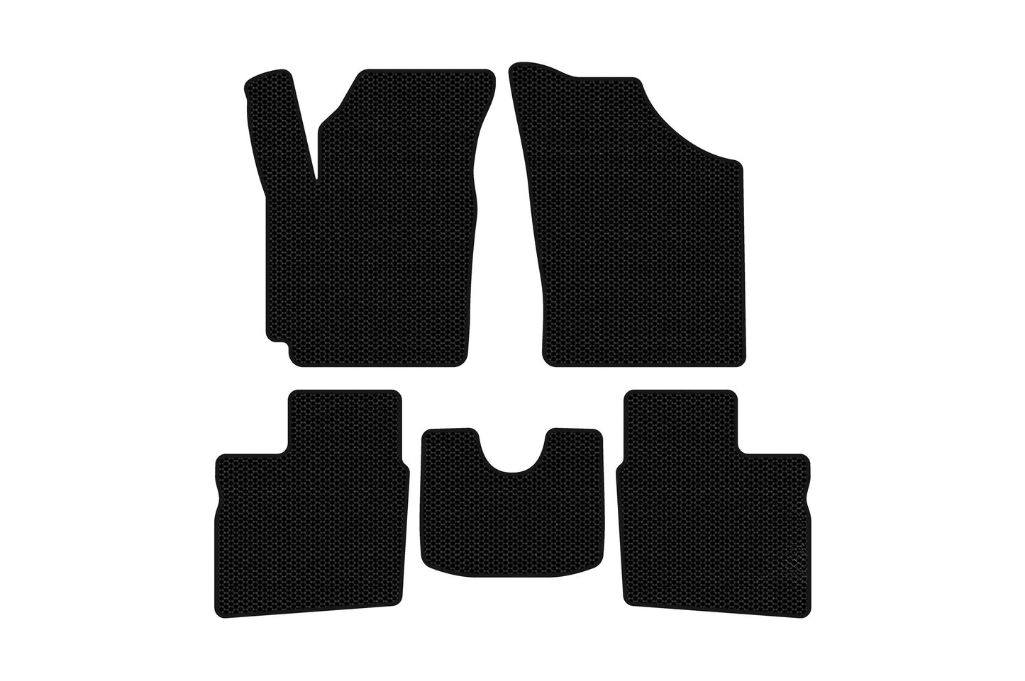 Rubber floor mats Carsuit (2005-2009, SD, black) for Geely CK-1 2005-2008 - image 1