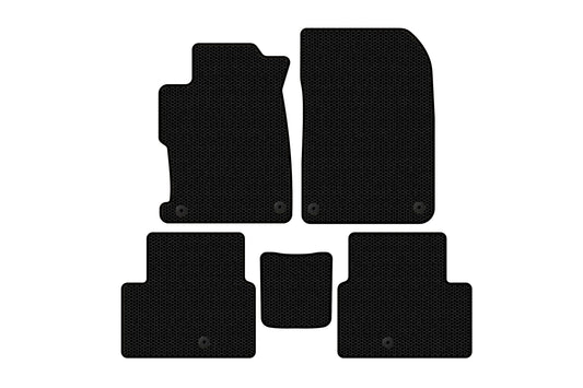 Rubber floor mats Carsuit (2012-2015, black) for Acura ILX 2012-2022 - image 1