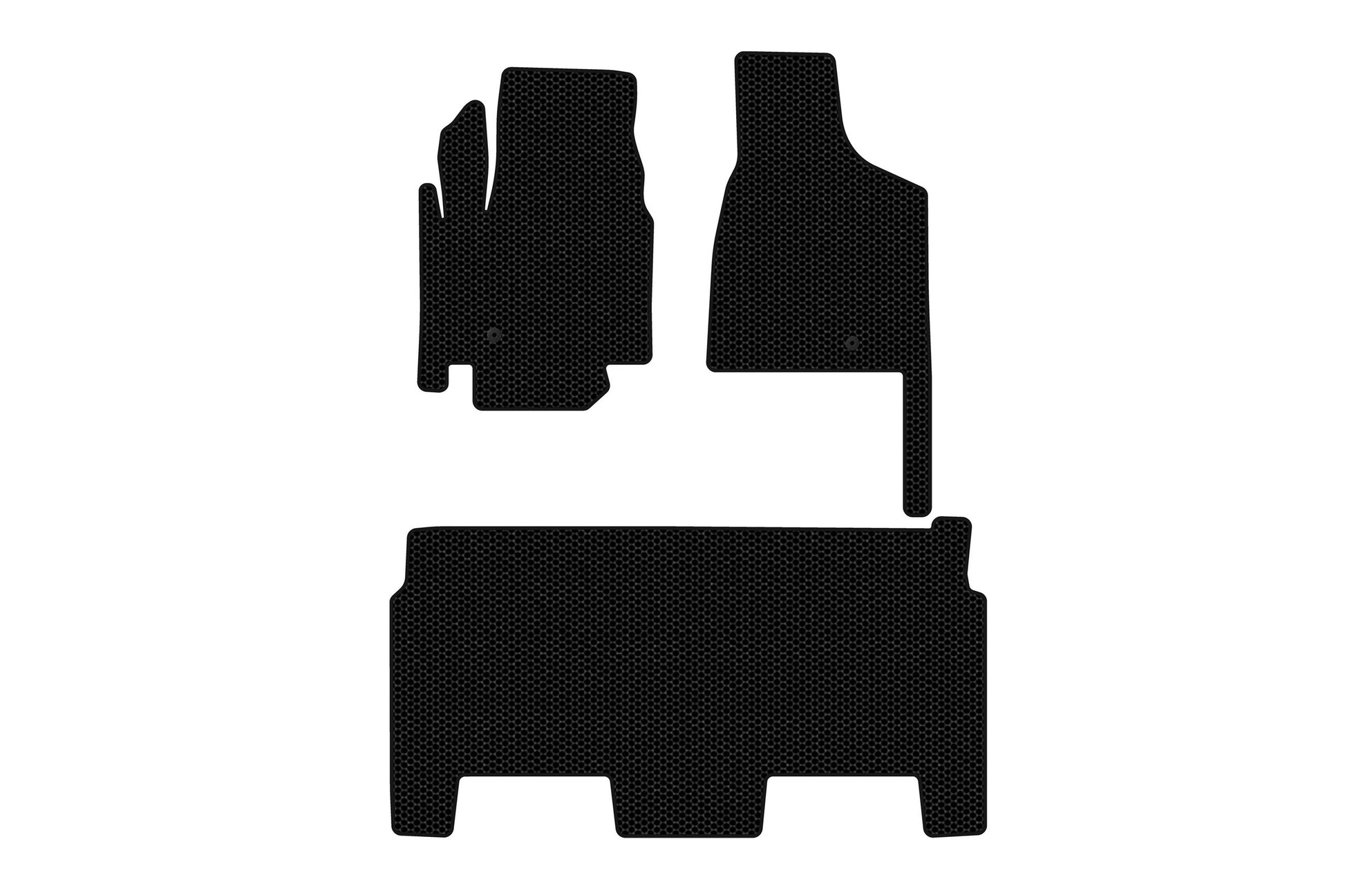 Rubber Mats Carsuit (2008-2020, 2 Rows, 8-Seater/SXT Trim, Black) for Dodge Grand Caravan V 2008-2020 - image 1