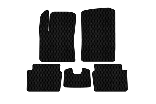 Rubber Floor Mats Carsuit (HB, Black) for Hyundai I-10 2008-2013 - image 1