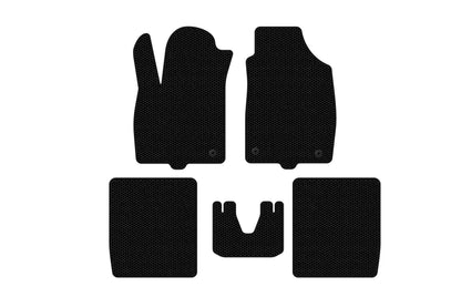 Rubber Floor Mats Carsuit (Black) for Fiat Panda 2003-2011 - image 1