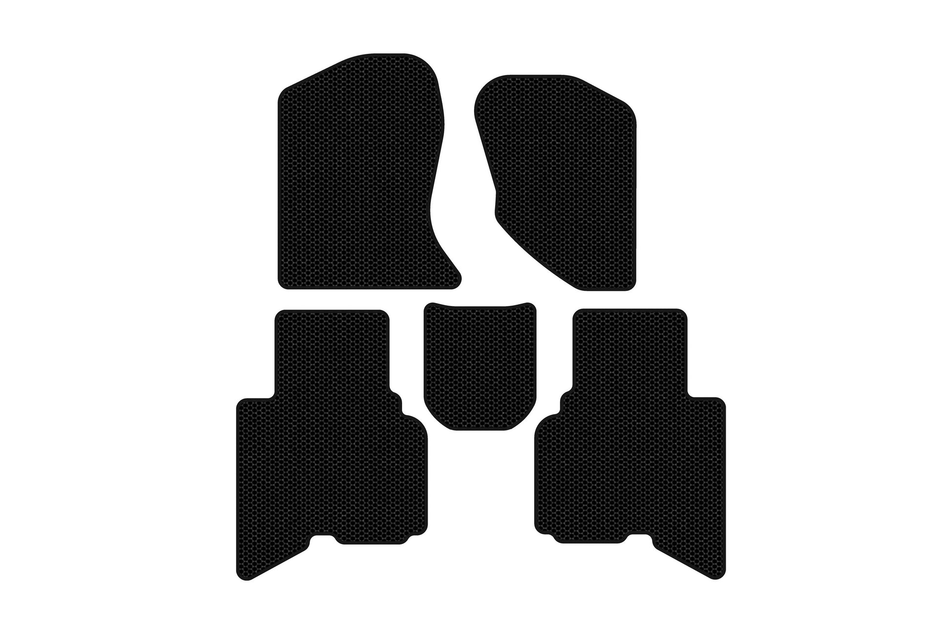 Rubber floor mats Carsuit (2010-2014, black) for GreatWall Haval/Hover H3 2005-2013 - image 1