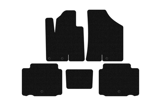 Rubber Floor Mats Carsuit (Black) for Hyundai IX55 2007-2012 - image 1