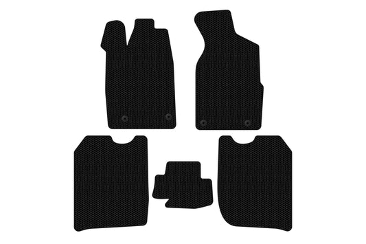 Carsuit rubber floor mats (1982-1988, Sedan, black) for Audi 100 C3 1988-1991 - image 1