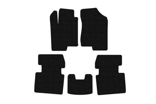 Rubber Floor Mats Carsuit (Black) for Hyundai Sonata NF 2004-2009 - image 1