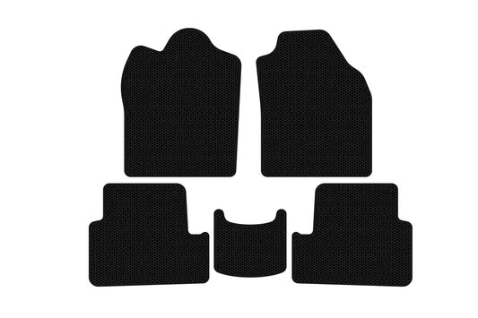 Rubber floor mats Carsuit (2009-2012, black) for Ford Connect 2010-2013 - image 1