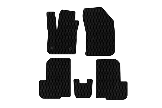 Rubber floor mats Carsuit (2 rows, 7-seater, black) for Dacia Lodgy 2012-2022 - image 1