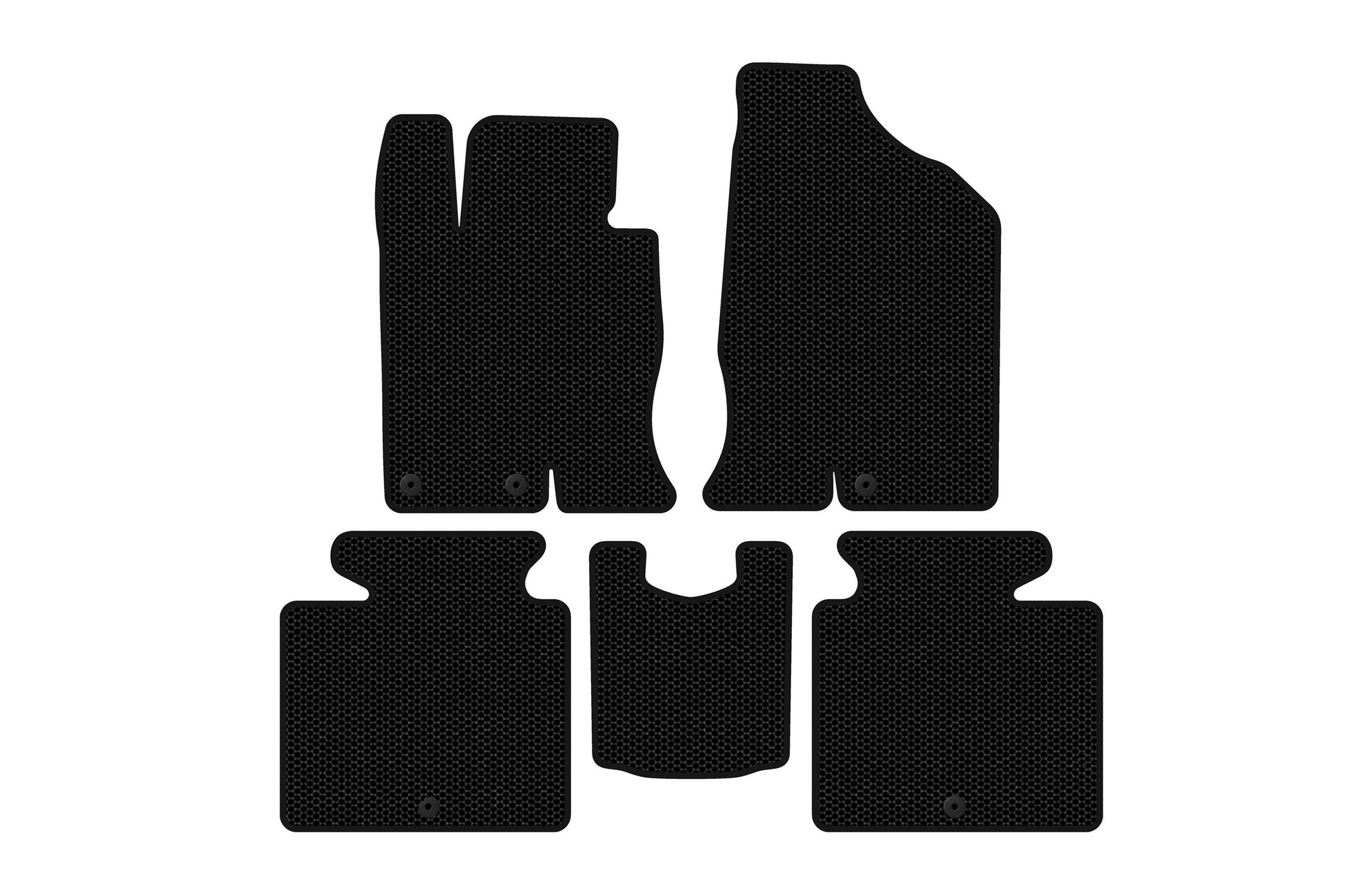 Rubber floor mats Carsuit (SD, Petrol, black) for Hyundai Grandeur 2011-2017 - image 1