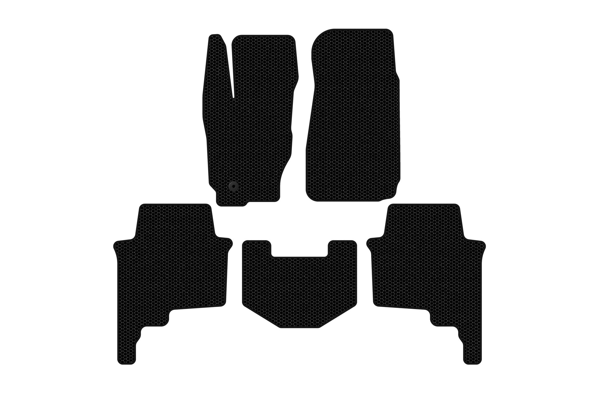 Rubber Floor Mats Carsuit (Black) for Jeep Commander 2005-2010 - image 1