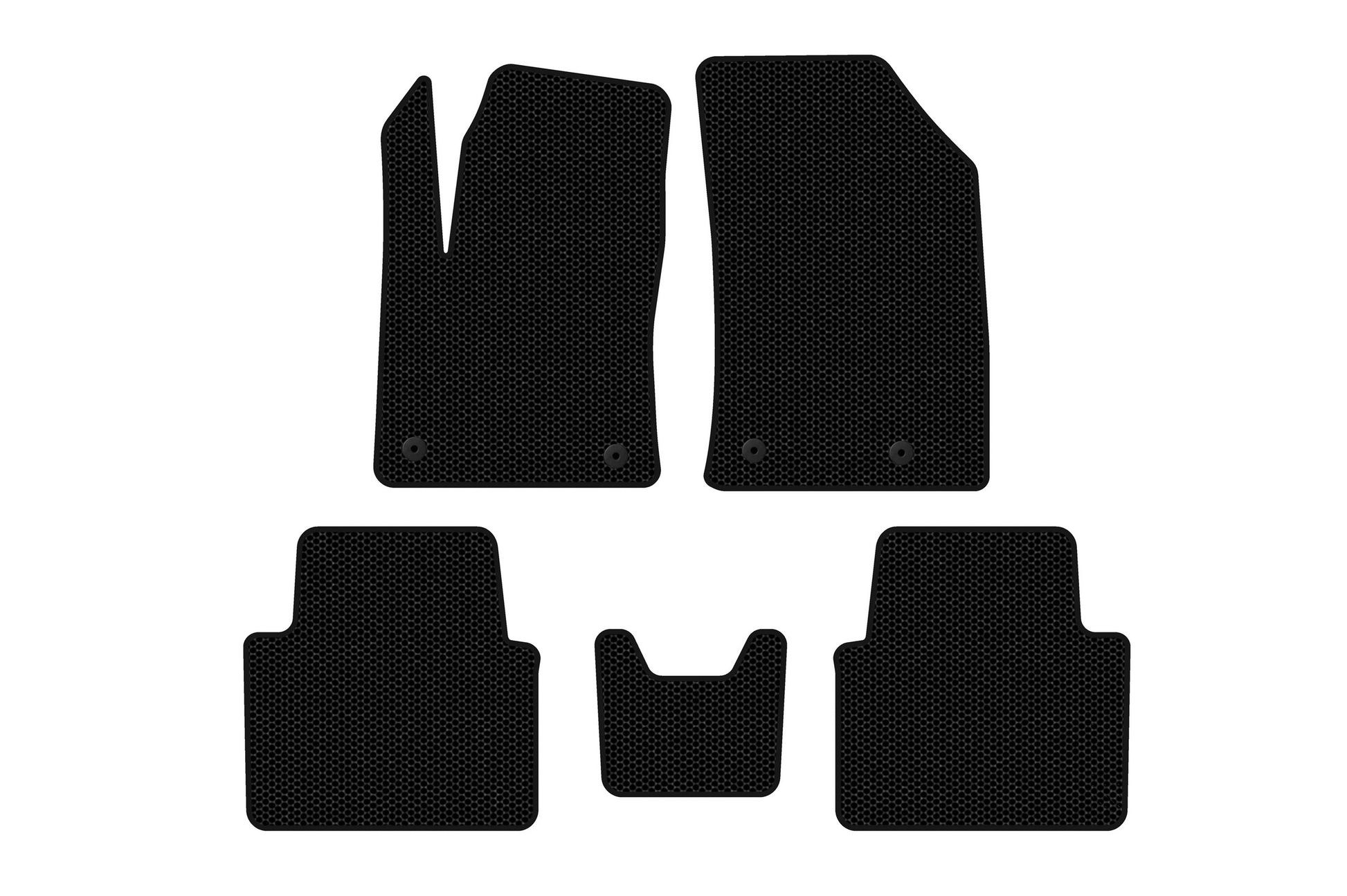Rubber Floor Mats Carsuit (Black) for Citroen C-3 Aircross 2017-2024 - image 1