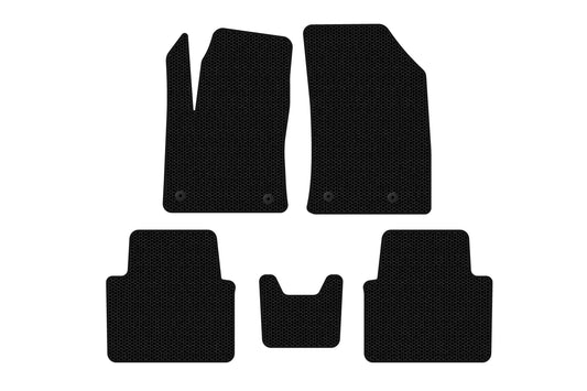Rubber Floor Mats Carsuit (Black) for Citroen C-3 Aircross 2017-2024 - image 1