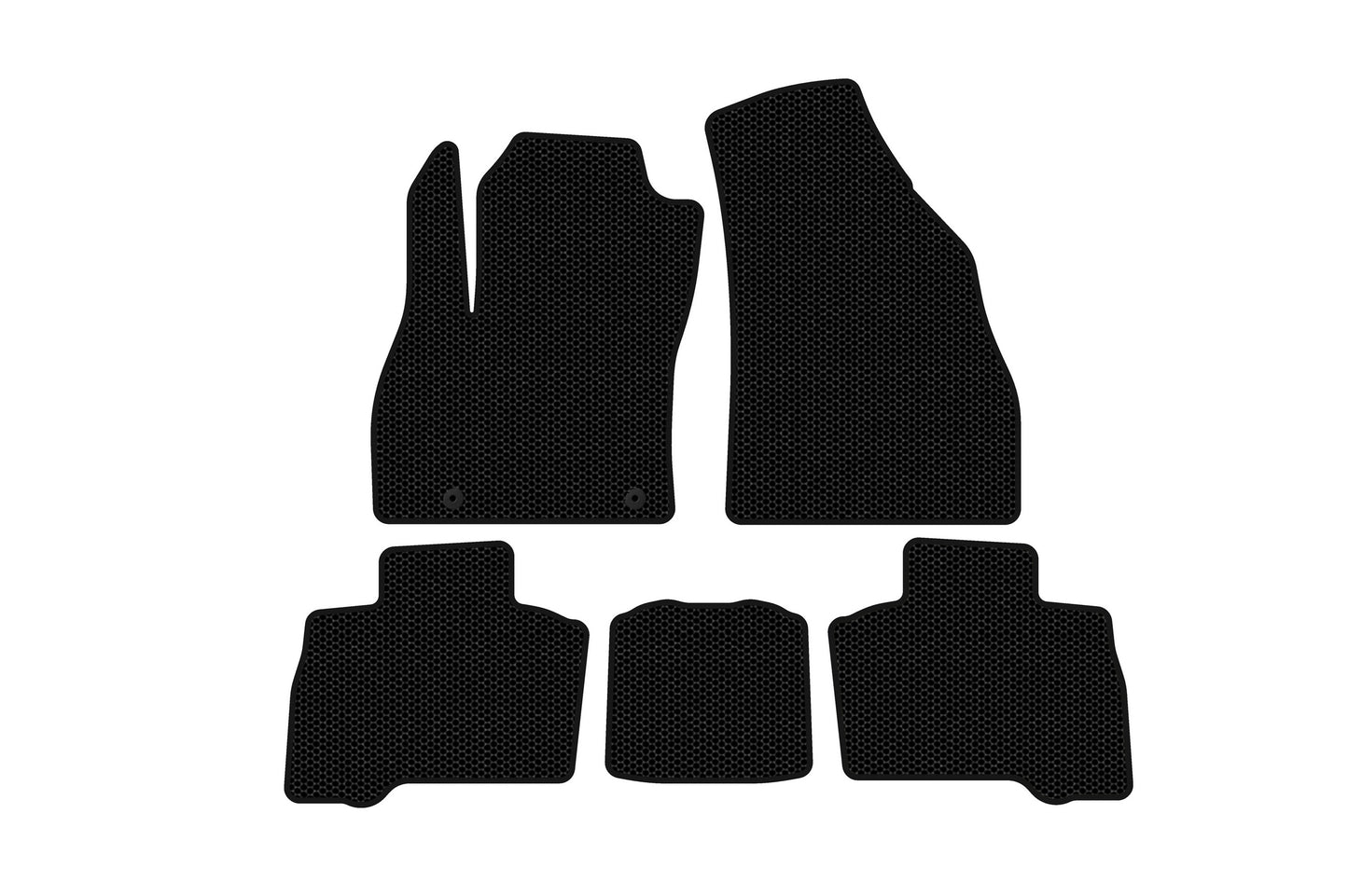 Rubber floor mats Carsuit (for Qubo, 2016+, black) for Fiat Fiorino/Qubo 2008-2024 - image 1