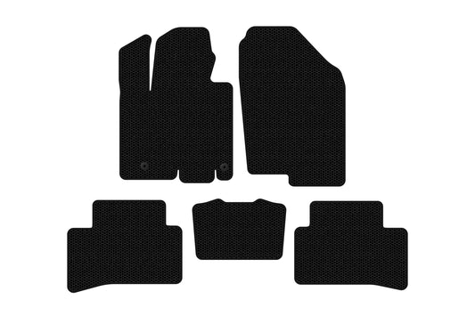 Rubber Floor Mats Carsuit (Black) for Hyundai Tucson NX4 2021- - image 1