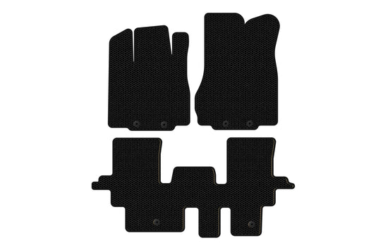 Rubber floor mats Carsuit (2 rows, black) for Infiniti QX60 2016-2021 - image 1
