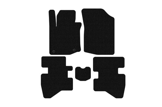 Rubber Floor Mats Carsuit (HB, Black) for Citroen C-1 2014-2021 - image 1