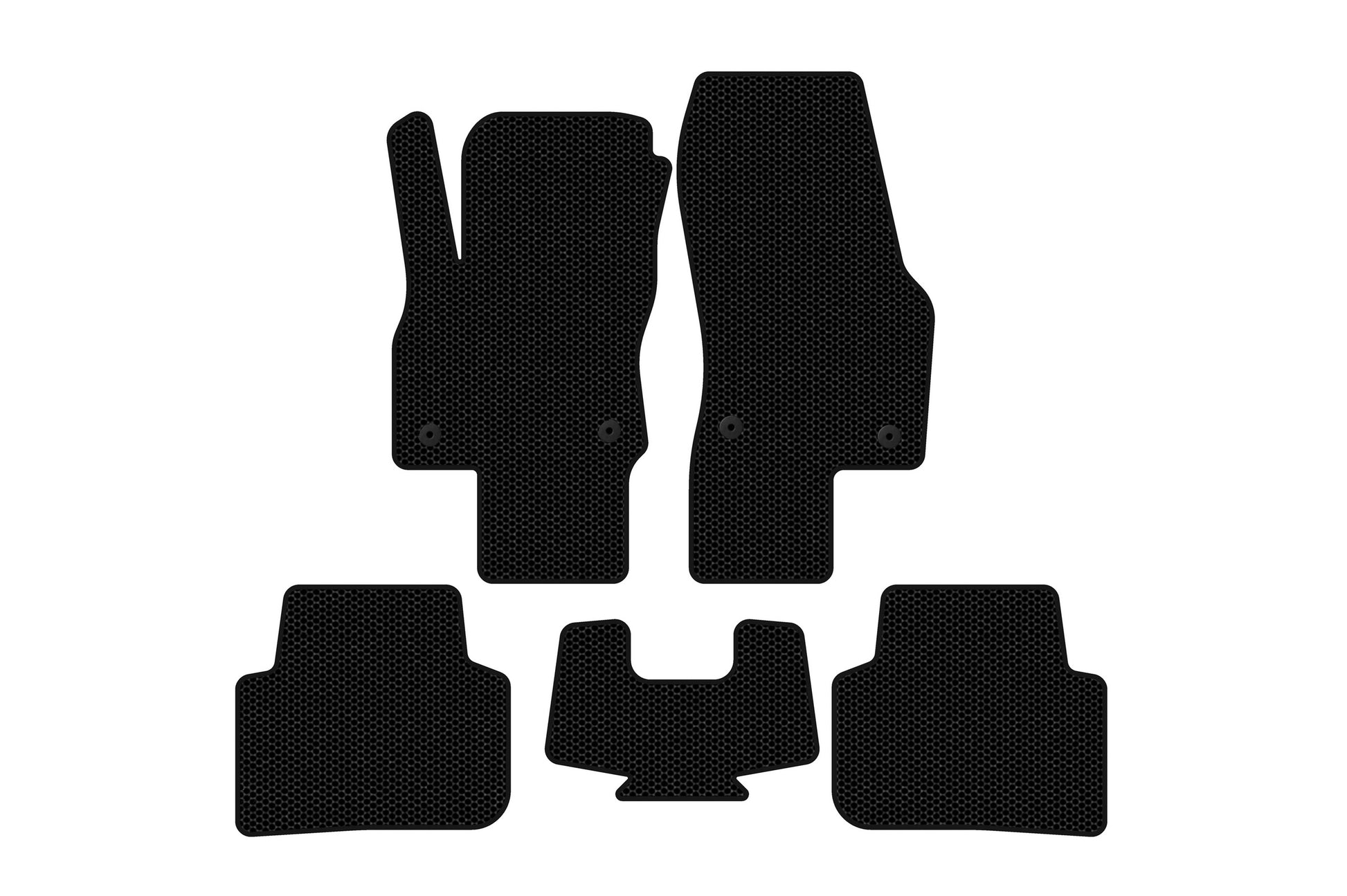 Rubber Floor Mats Carsuit (Black) for Audi Q3 2019- - image 1