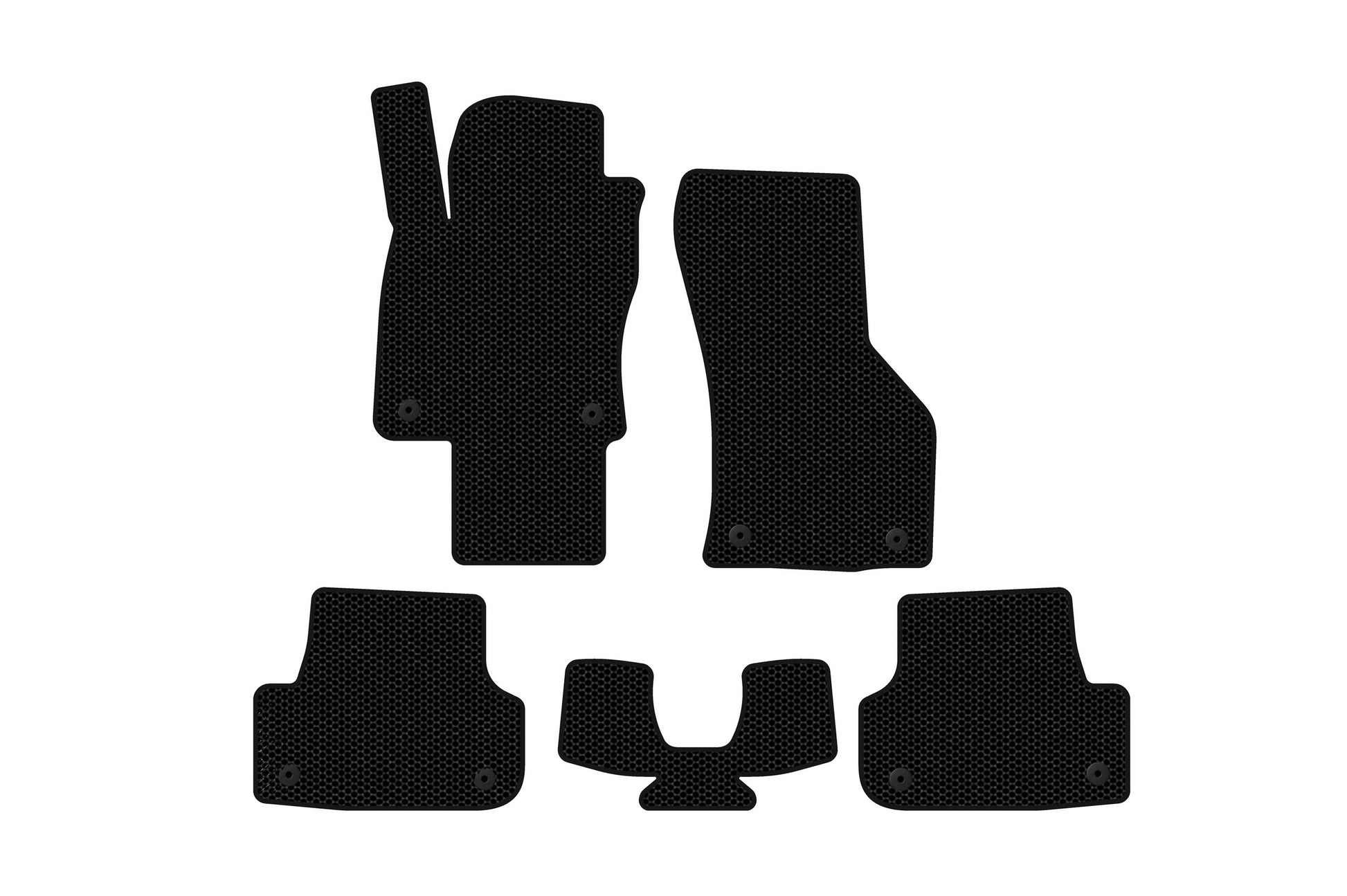Rubber floor mats Carsuit (for E-tron, Sportback, black) for Audi A3 2012-2020 - image 1