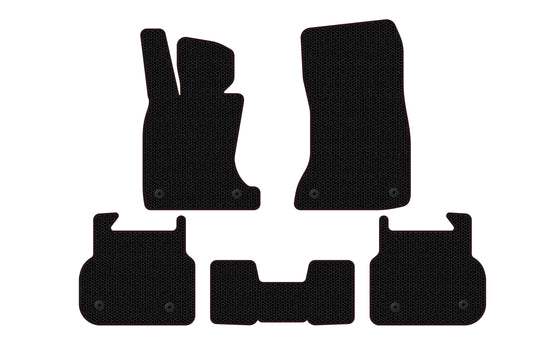 Rubber floor mats Carsuit (for F01, black) for BMW 7 Series F01/F02 2008-2015 - image 1