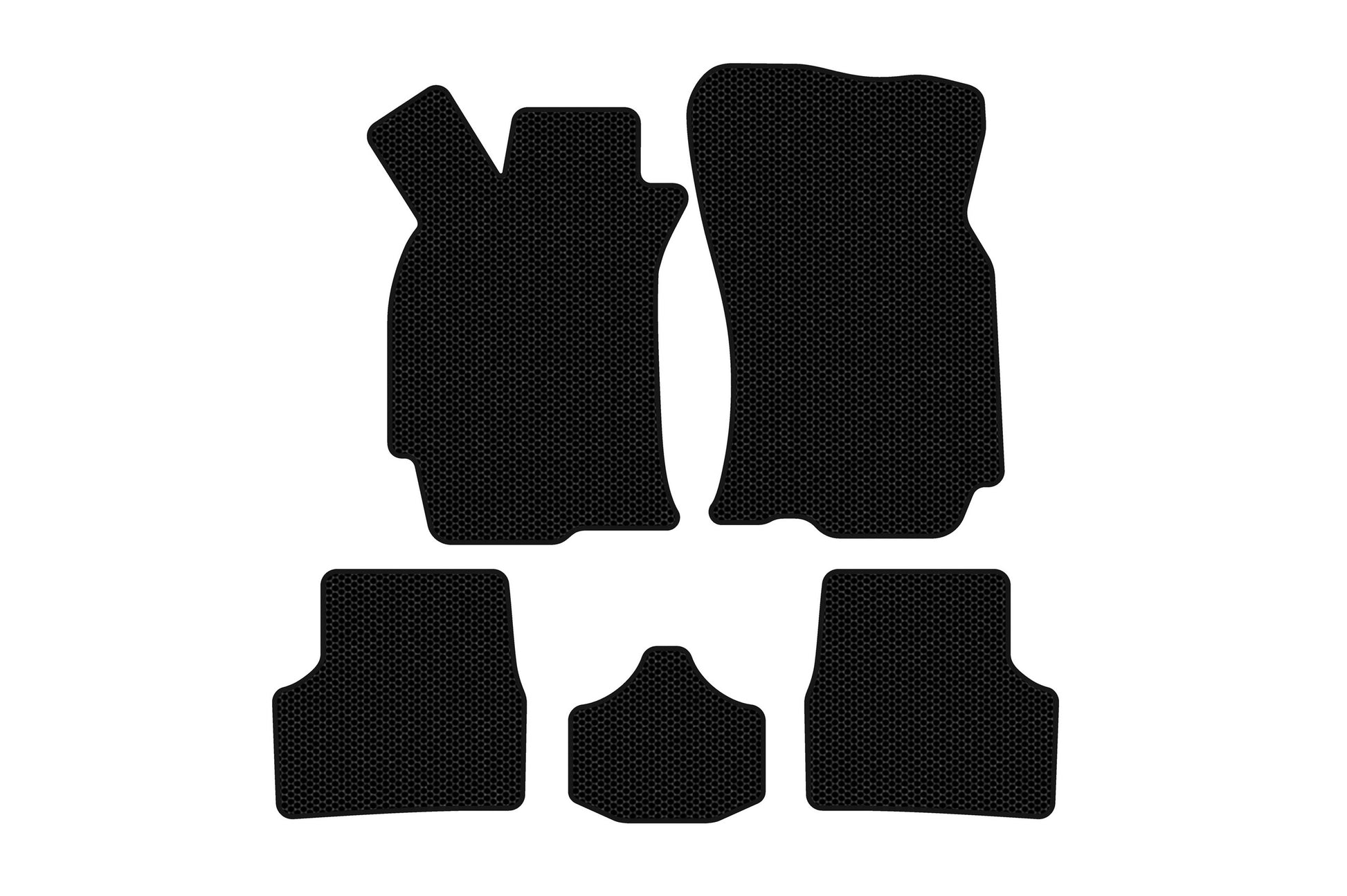 Rubber Floor Mats Carsuit (SD, Black) for Fiat Albea 2002-2012 - image 1