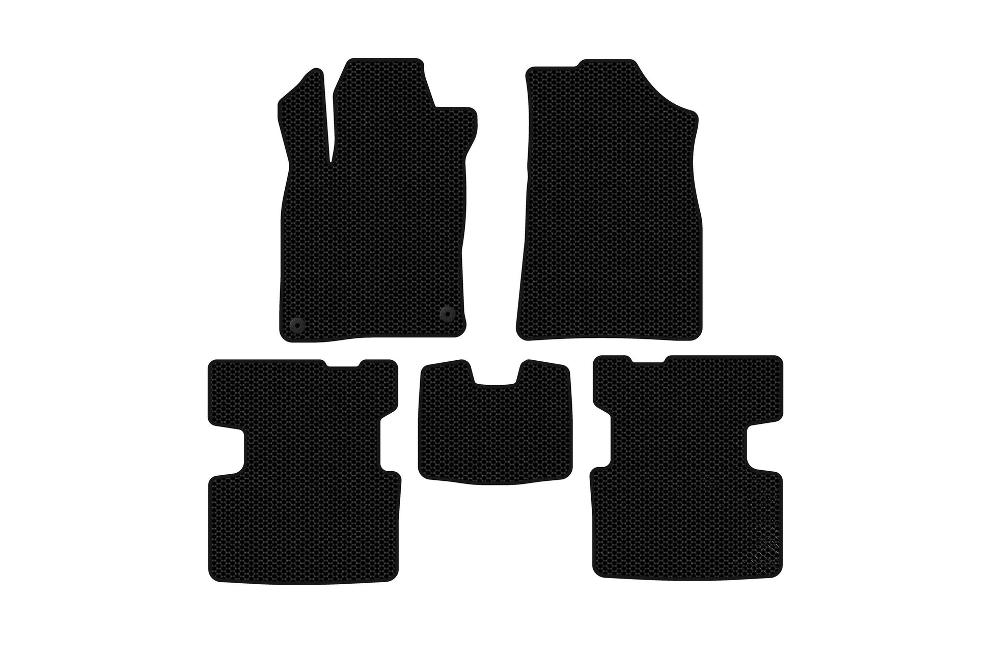 Rubber Floor Mats Carsuit (Black) for Honda Insight III 2018-2022 - image 1