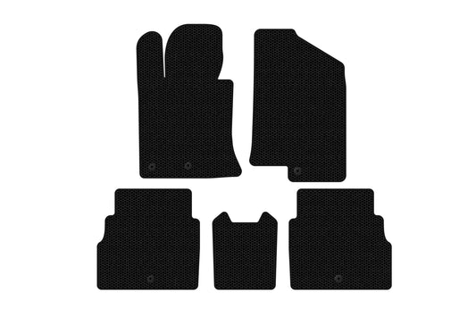 Rubber Floor Mats Carsuit V2 (black) for Hyundai Sonata YF 2010-2014 - image 1
