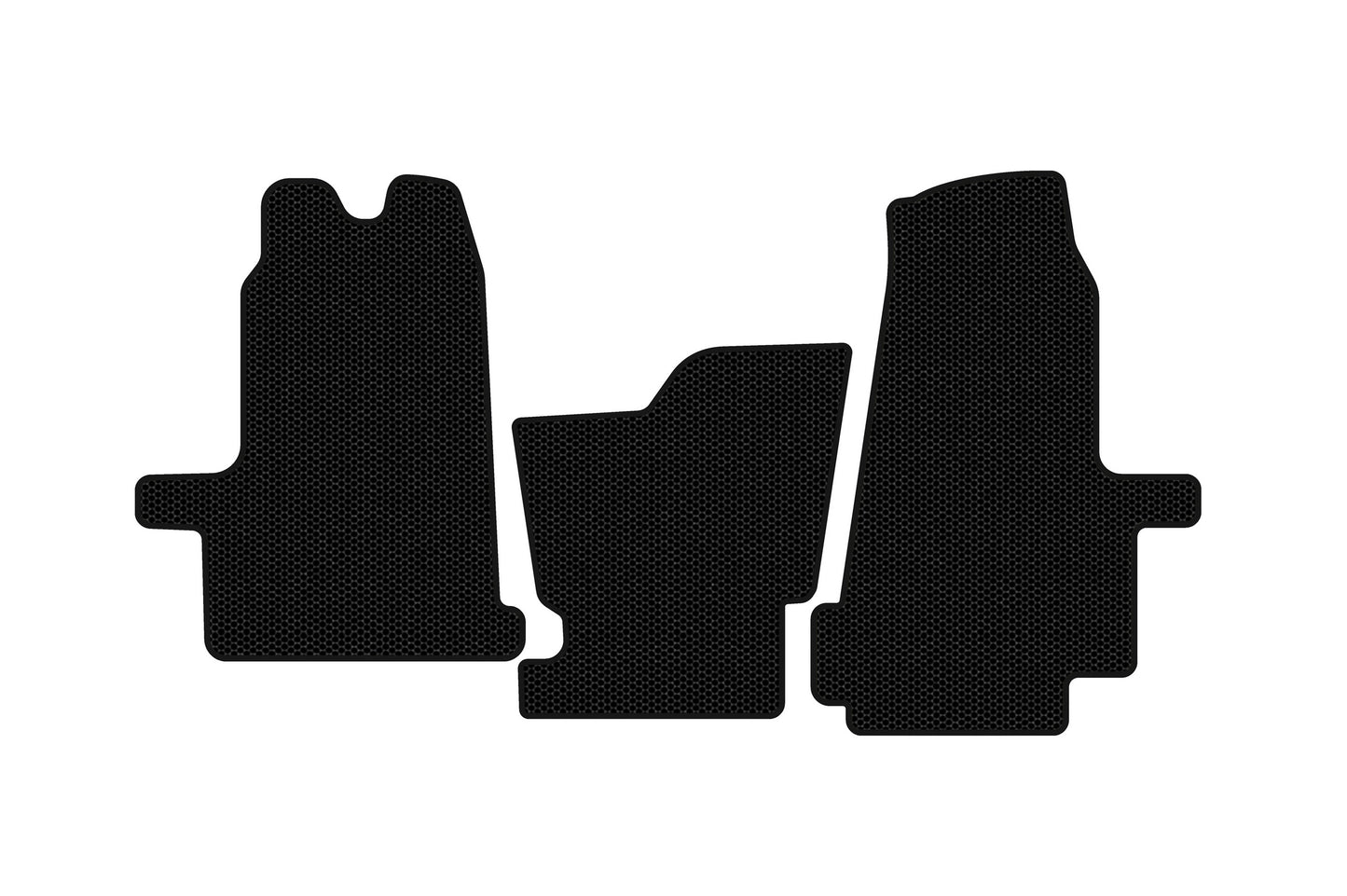 Rubber floor mats Carsuit (2000-2006, automatic, black) for Ford Transit 2000-2014 - image 1
