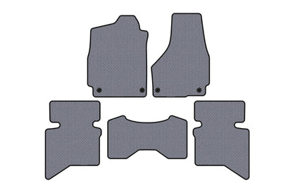 Rubber floor mats Carsuit (2009+, 5-seater/Double cab, gray) for Dodge RAM (DS/DJ/D2) 2009–2024 - image 1