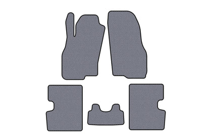 Rubber Floor Mats Carsuit (HB, 5-Door, Pre-Facelift, Gray) for Fiat Punto Grande/EVO 2006-2018 - image 1